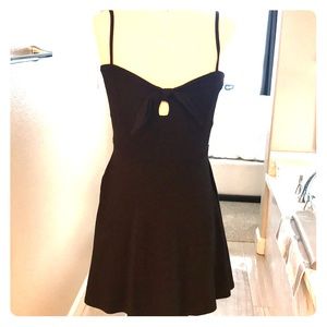 Black summer cotton dress